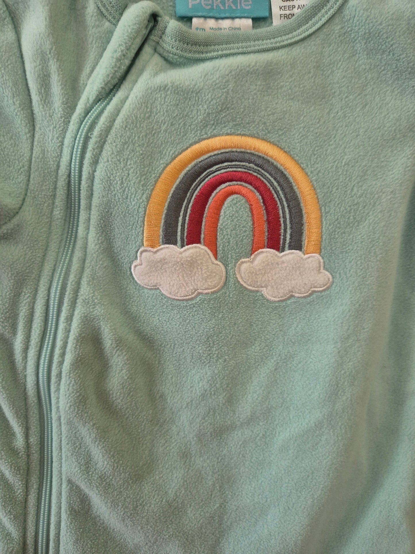 Pekkle Rainbow Onesie - Size 9months