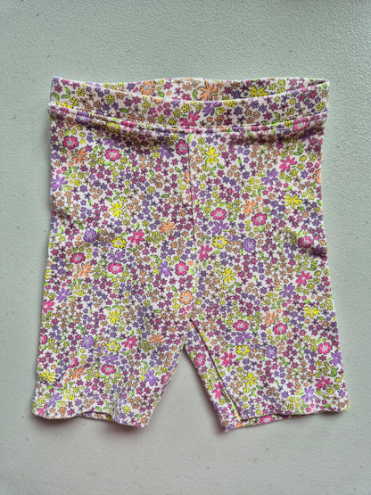 Zara Floral Bike Shorts Size 3