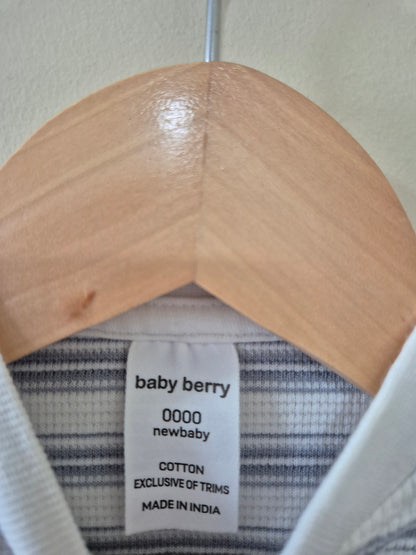 Newborn Blue and White Outfit
