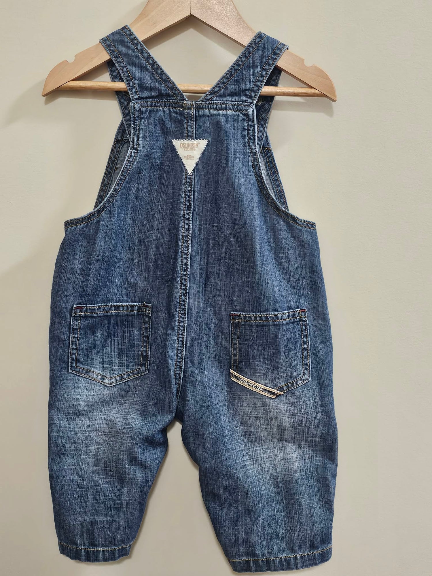 VINTAGE OshKosh B'gosh Denim Overalls Size 00
