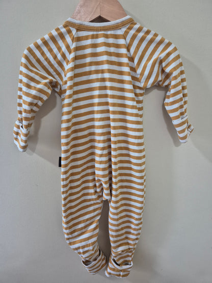 Bonds Yellow Striped Wondersuit Size 00