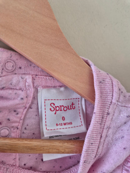 Sprout Speckled Pink Long Sleeve Shirt Size 0