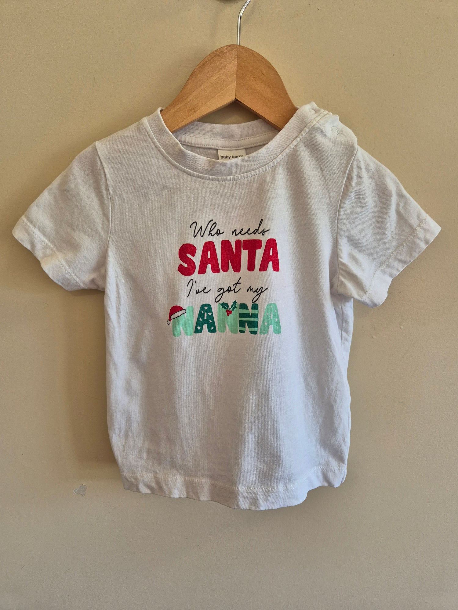 Baby Berry "Who Needs Santa, When I've got my Nana" Size 2