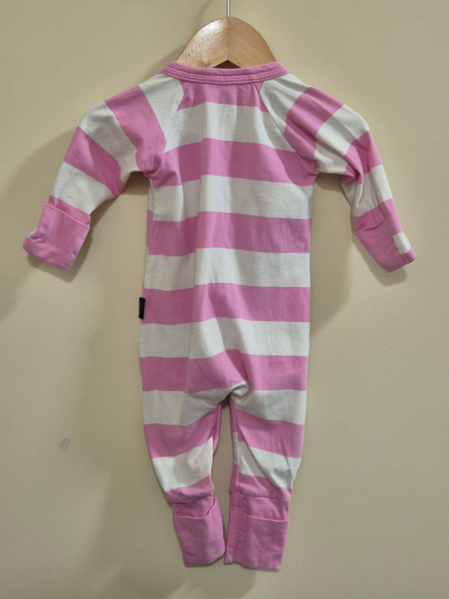 Bonds Pink & White Striped Wondersuit Size 000