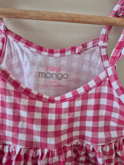 Red Gingham Top - Size 1
