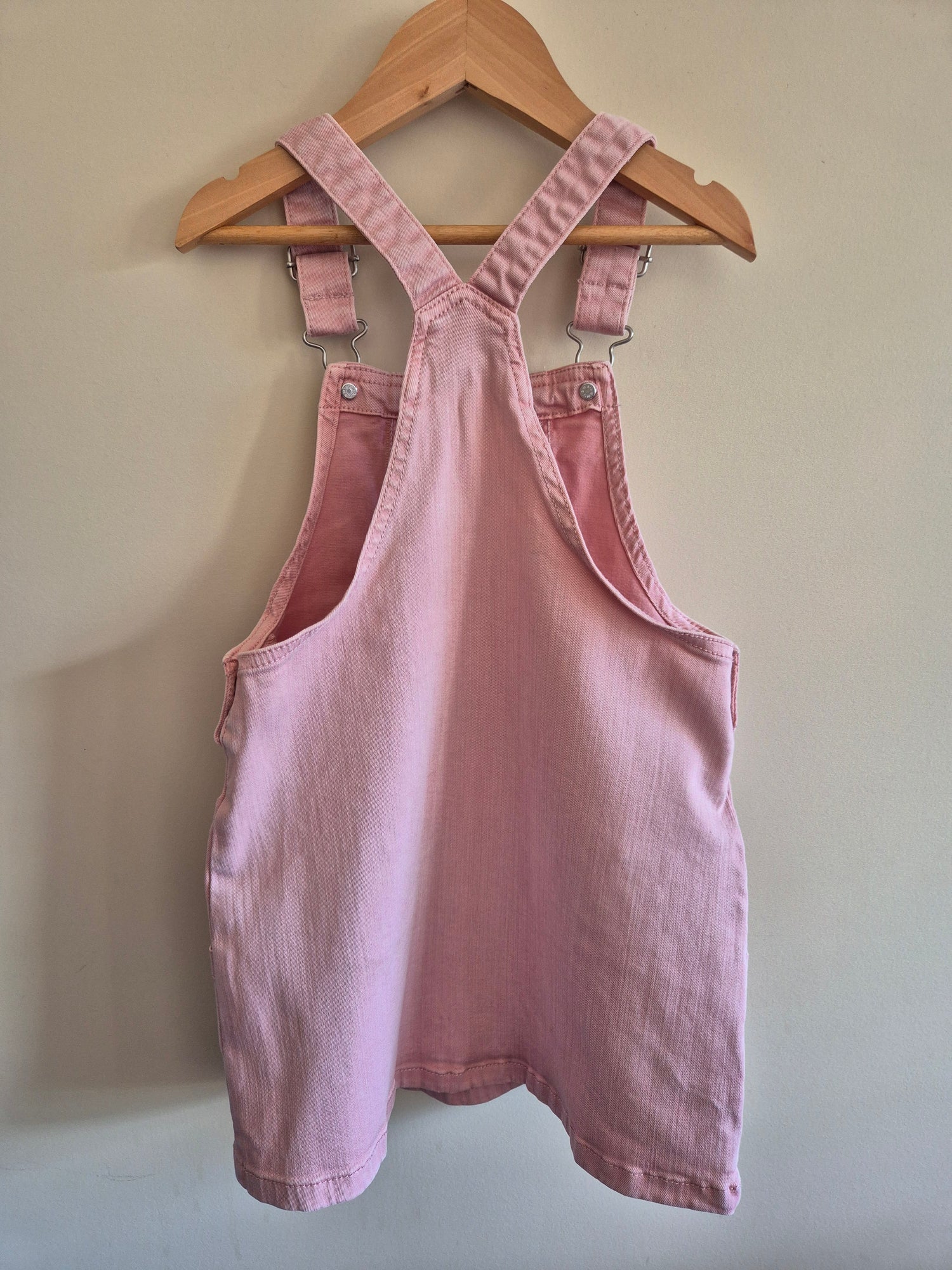 George Pink Pinafore Overalls "Happy Days" Size 5-6