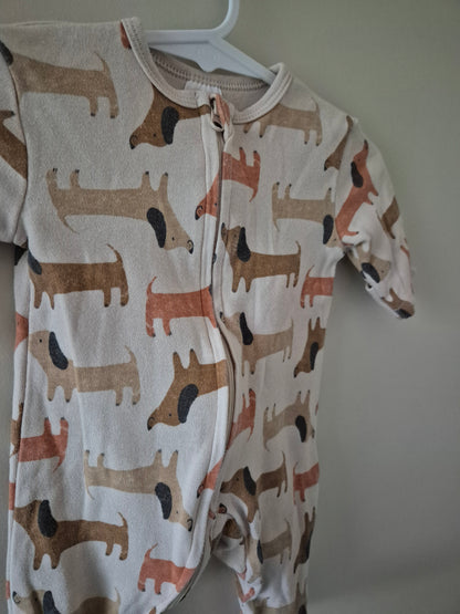 Sausage Dog Onesie - Size 0000