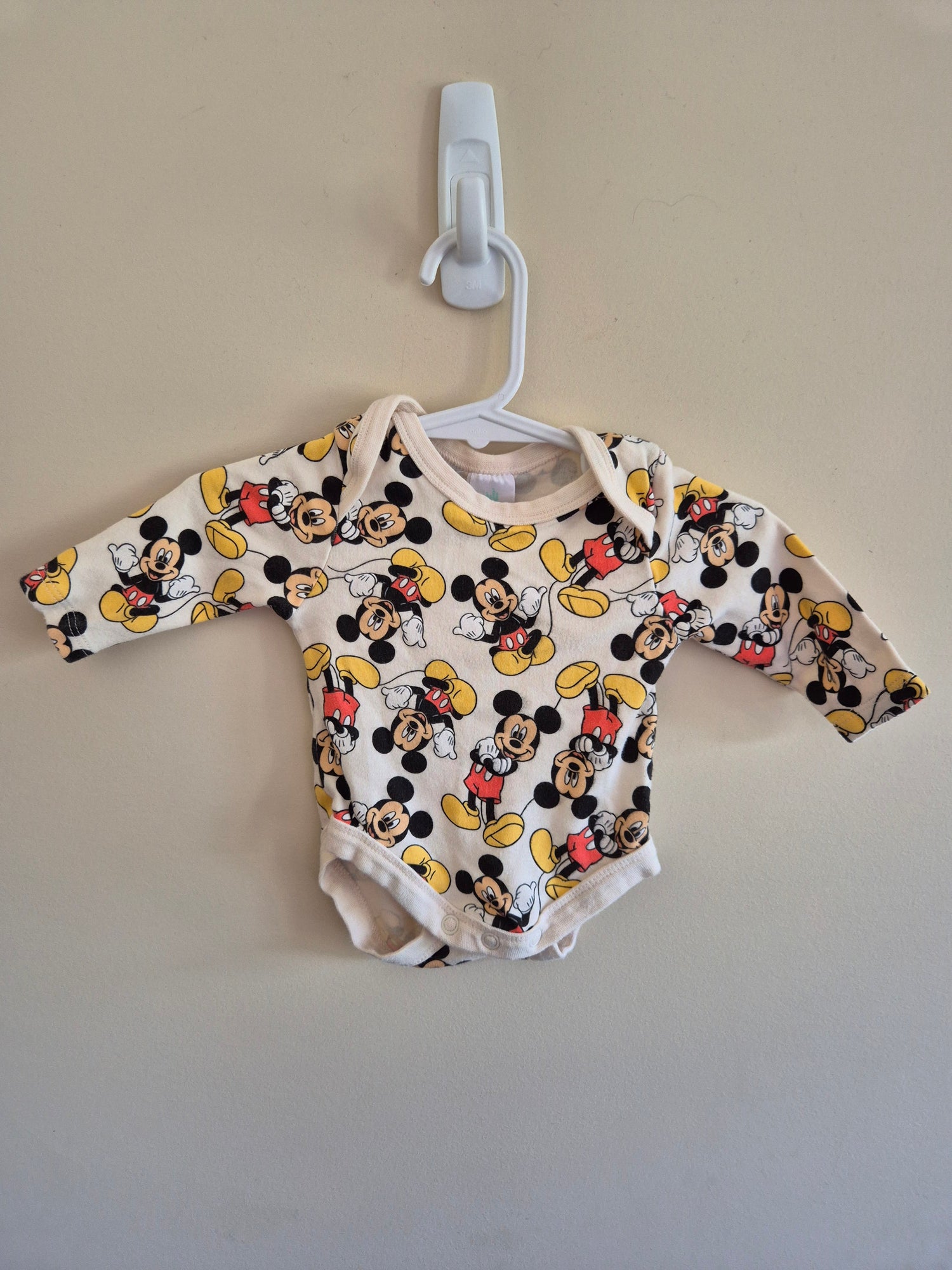 Mickey Mouse Long Sleeve Bodysuit Size 0000