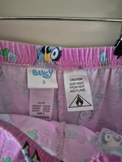 Bluey Pj Pants Size 5