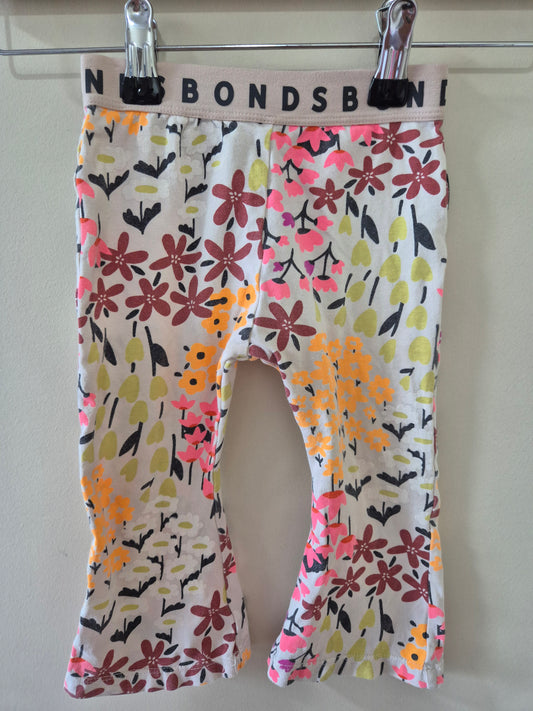 Bonds Floral Flare Leggings Size 1