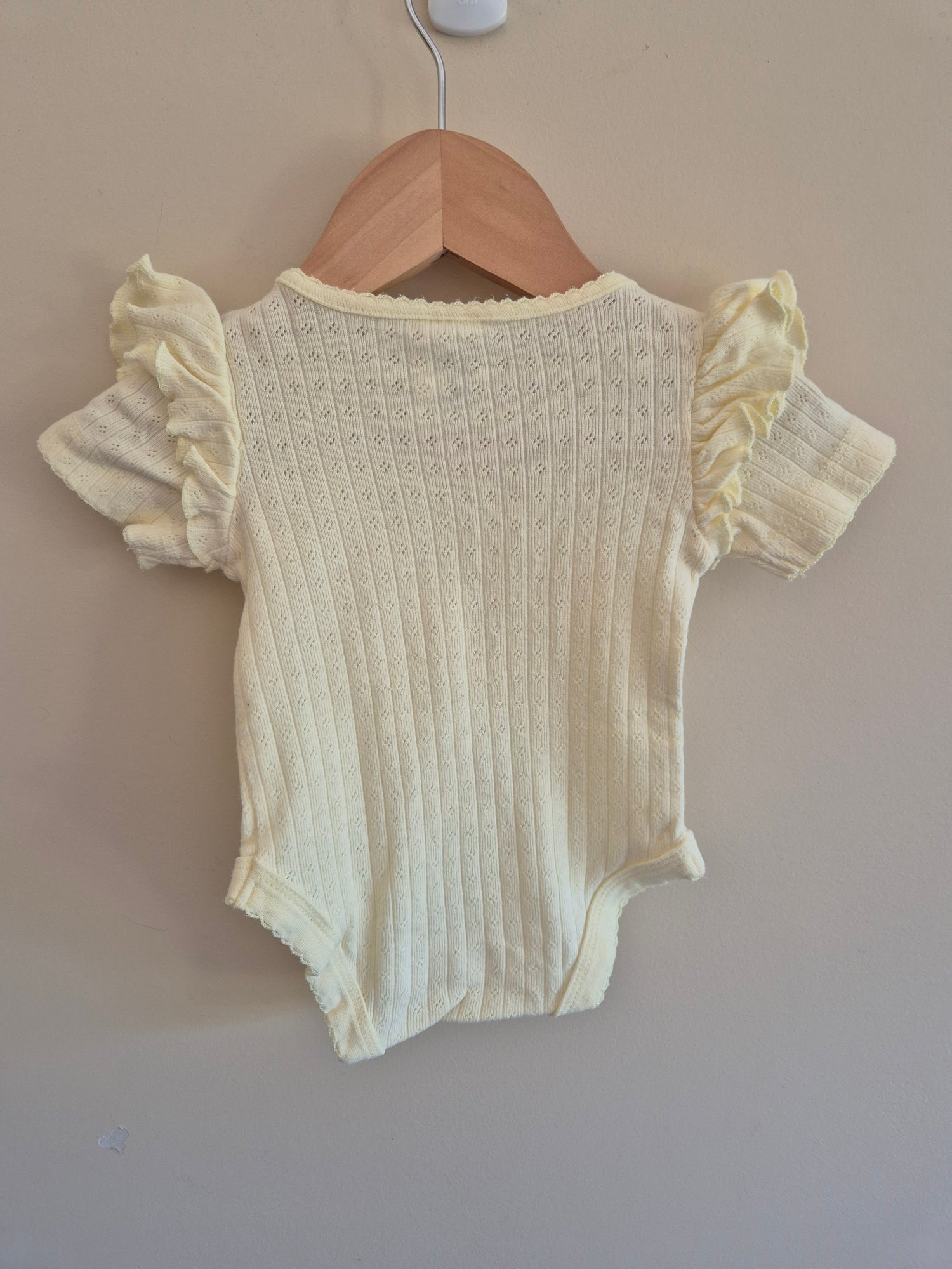 Baby Berry Yellow Frill Bodysuit Size 0000
