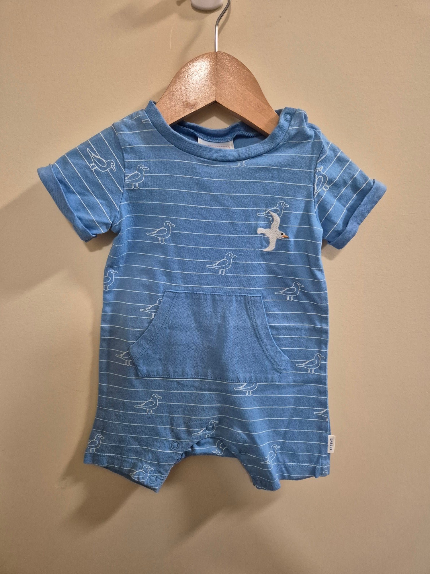 Sprout Seagull Romper Size 000