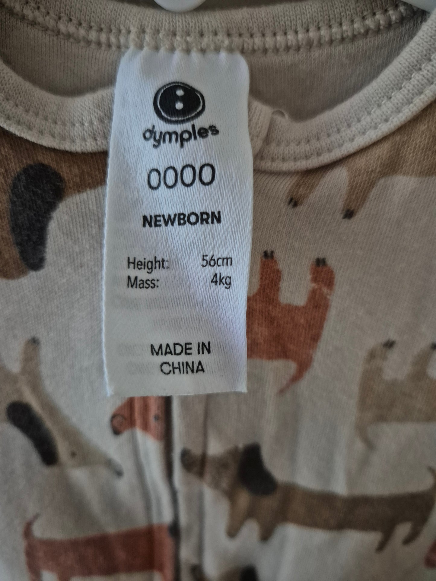 Sausage Dog Onesie - Size 0000