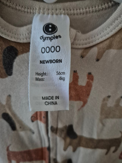 Sausage Dog Onesie - Size 0000