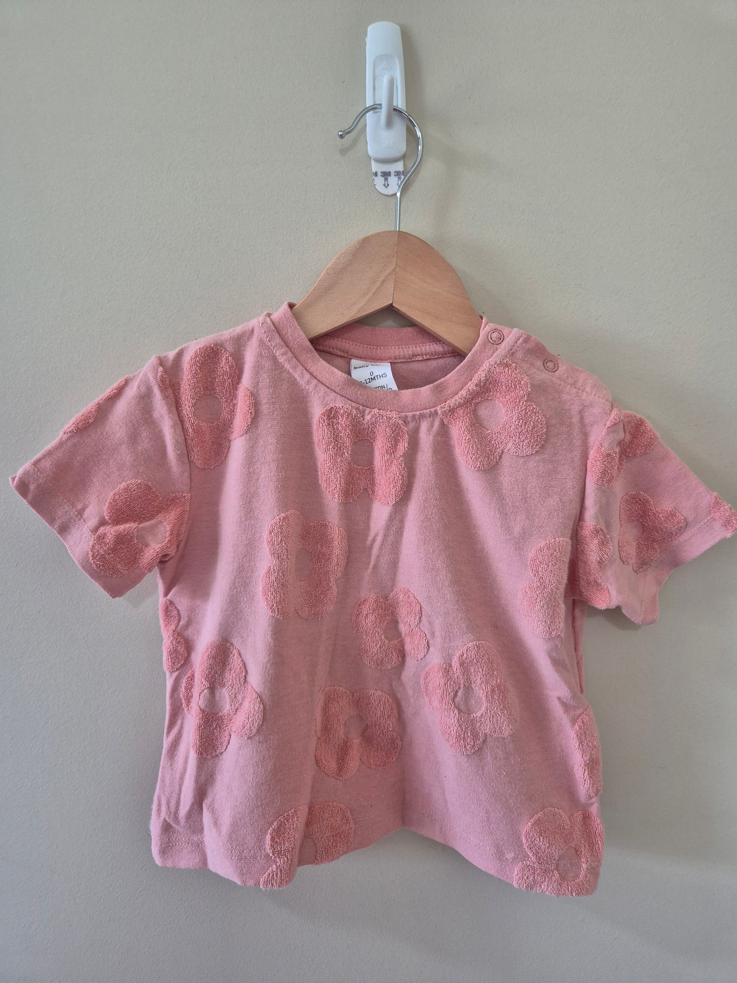 Baby Berry Pink Flower Shirt Size 0