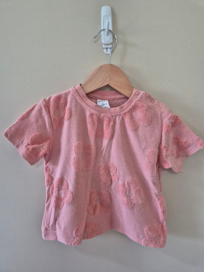 Baby Berry Pink Flower Shirt Size 0