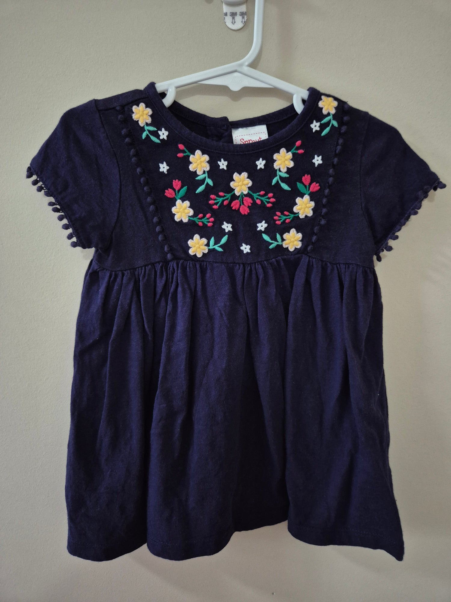 Sprout Navy Floral Dress - Size 0