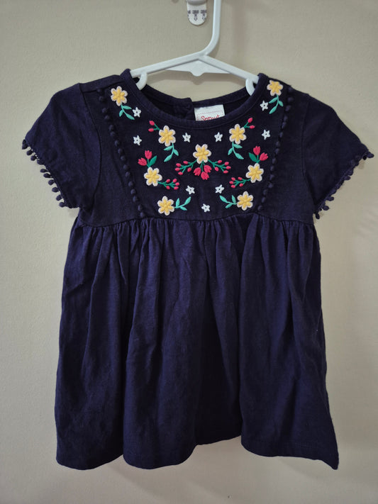 Cute Floral Sprout Dress - Size 0