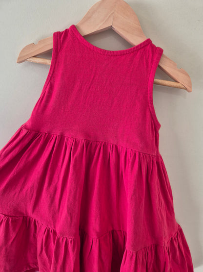 Red Organic Cotton Size 1 Dress